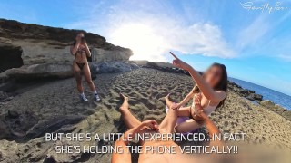 BEACH ADVENTURE: meet Sara again...with her sexy friend